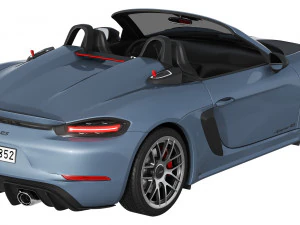 Porsche 718 Spyder RS 2024 3D Model