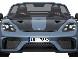 Porsche 718 Spyder RS 2024 3D Model