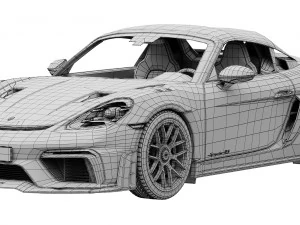 Porsche 718 Spyder RS 2024 3D Model
