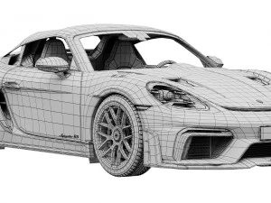 Porsche 718 Spyder RS 2024 3D Model