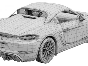 Porsche 718 Spyder RS 2024 3D Model