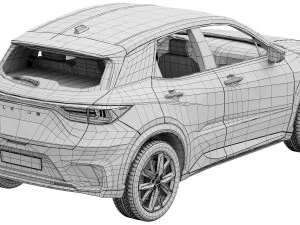 Lexus LBX 2024 3D Model