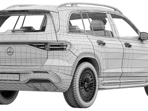 Mercedes-Benz EQB 2024 Modèle 3D