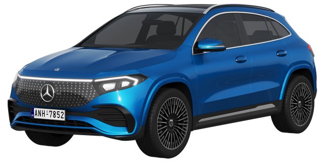 Mercedes-Benz EQA 2024 3D Model .c4d .max .obj .3ds .fbx .stl .blend 