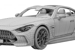 Mercedes-Benz AMG GT Coupe 2024 3D Model