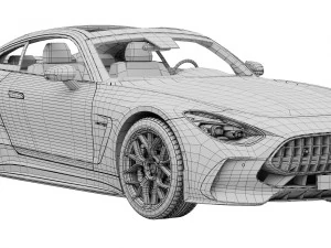 Mercedes-Benz AMG GT Coupe 2024 3D Model
