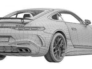 Mercedes-Benz AMG GT Coupe 2024 3D Model