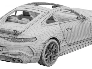 Mercedes-Benz AMG GT Coupe 2024 3D Model