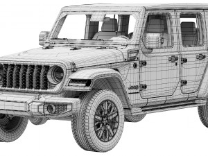 Jeep Wrangler 4xe 2024 Model 3D
