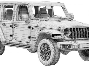 Jeep Wrangler 4xe 2024 Model 3D