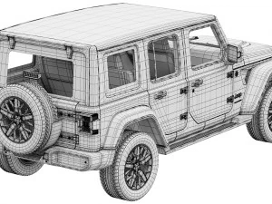 Jeep Wrangler 4xe 2024 3D Model