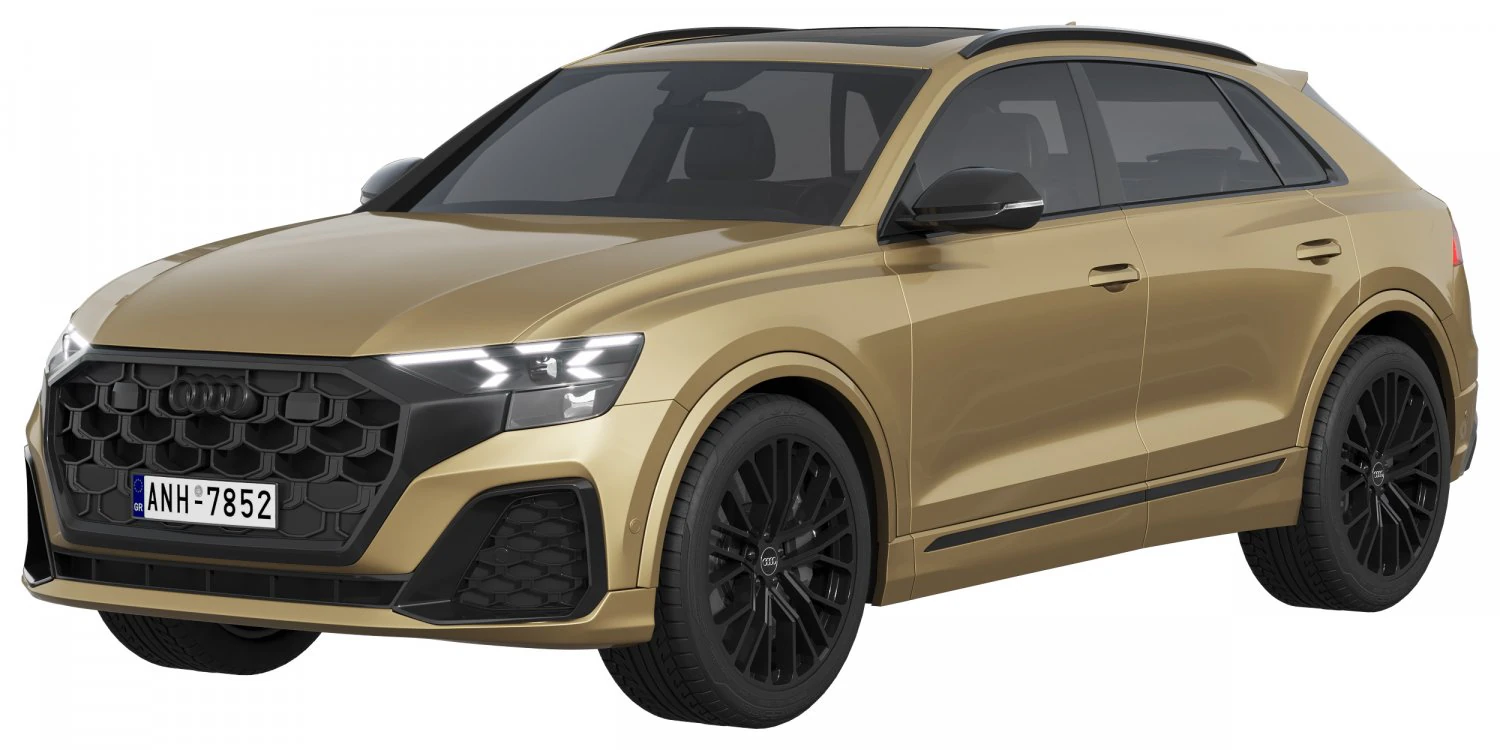 Audi Q8 2024 Modelo 3D .c4d .max .obj .3ds .fbx .stl .blend 