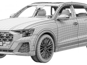 Audi Q8 2024 3Dモデル