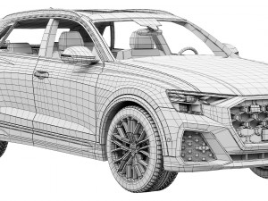 Audi Q8 2024 3Dモデル