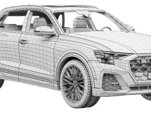 Audi Q8 2024 Modelo 3D