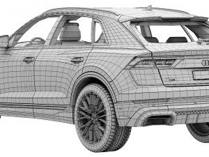 Audi Q8 2024 3Dモデル