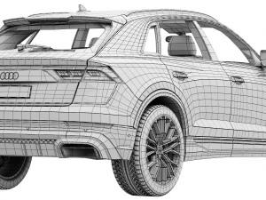 Audi Q8 2024 Modelo 3D