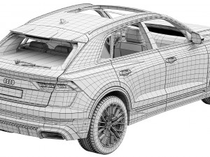 Audi Q8 2024 3Dモデル