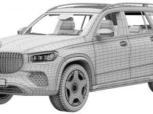Mercedes-Benz GLS600 Maybach 2024 3D Model