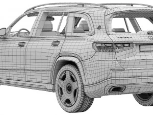 Mercedes-Benz GLS600 Maybach 2024 3D Model