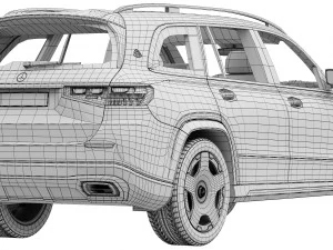 Mercedes-Benz GLS600 Maybach 2024 3D Model