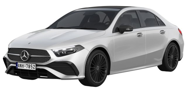 Mercedes-Benz A-Class Sedan AMG 2023 Modelo 3D .c4d .max .obj .3ds .fbx .stl .blend 