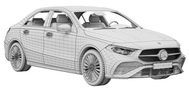 Mercedes-Benz A-Class Sedan AMG 2023 3D Model in Sedan 3DExport