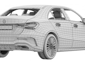Mercedes-Benz A-Class Sedan AMG 2023 Modelo 3D