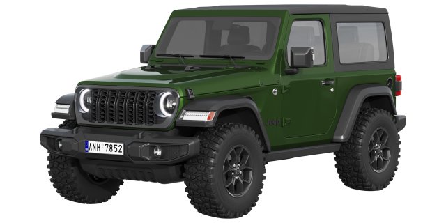 Jeep Wrangler Willys 2024 3D 模型 .c4d .max .obj .3ds .fbx .stl .blend 