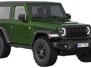 Jeep Wrangler Willys 2024 3D Model
