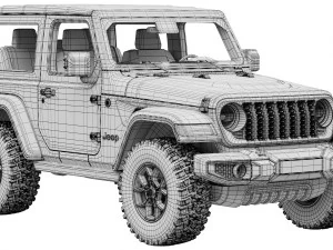 Jeep Wrangler Willys 2024 3D Model