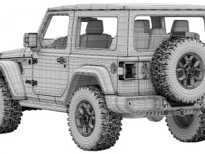 Jeep Wrangler Willys 2024 3D Model