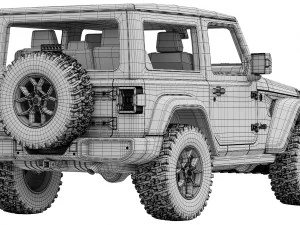 Jeep Wrangler Willys 2024 3D Model