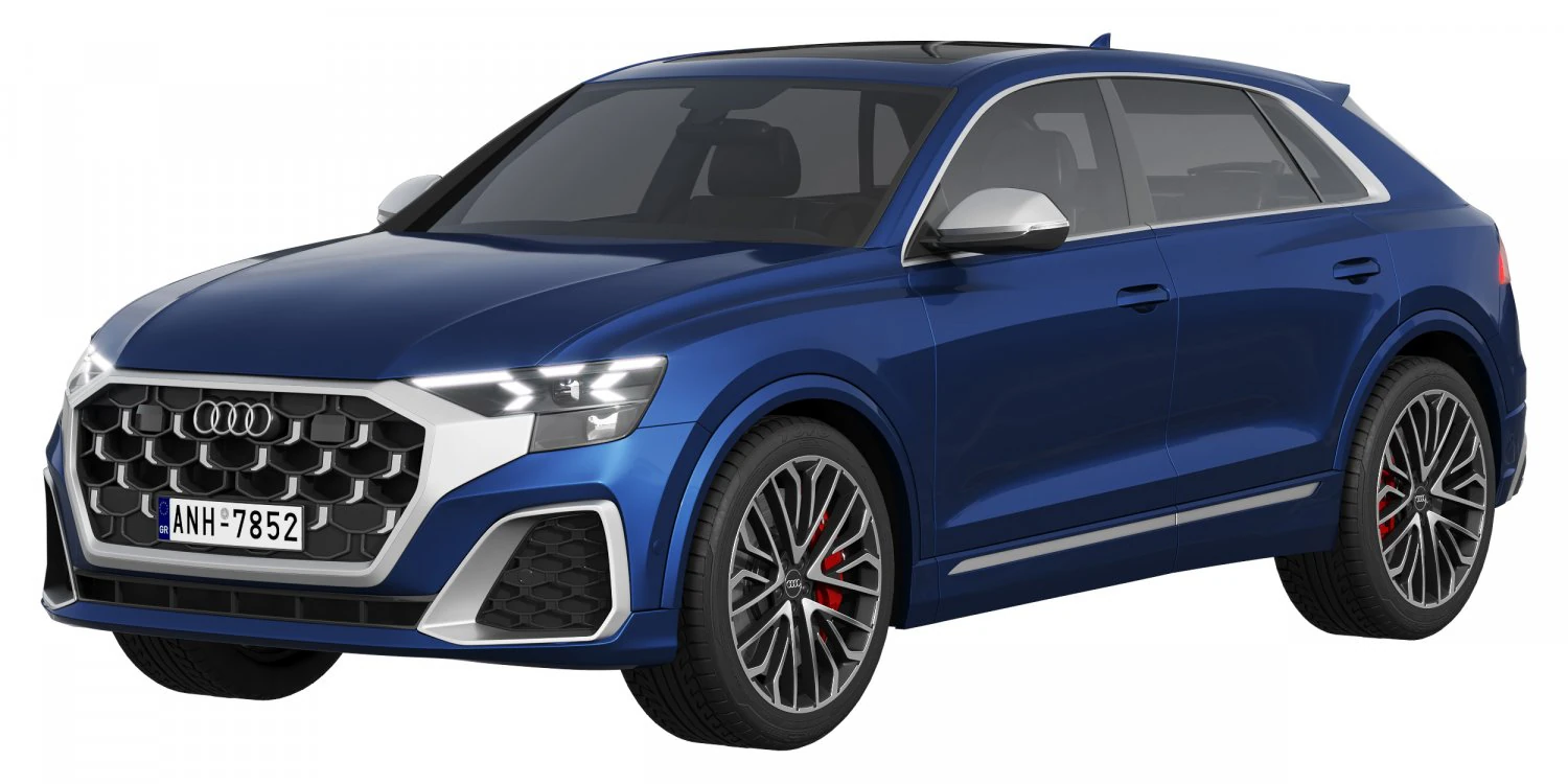 Audi SQ8 2024 3D Model .c4d .max .obj .3ds .fbx .stl .blend 