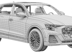 Audi SQ8 2024 3D Model