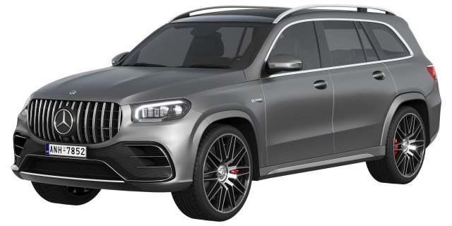 Mercedes-Benz GLS63 AMG 2024 3D मॉडल .c4d .max .obj .3ds .fbx .stl .blend 