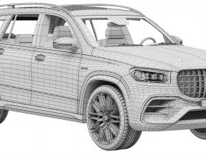Mercedes-Benz GLS63 AMG 2024 3D मॉडल