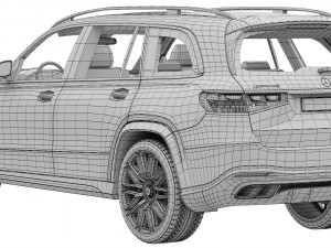 Mercedes-Benz GLS63 AMG 2024 3D मॉडल