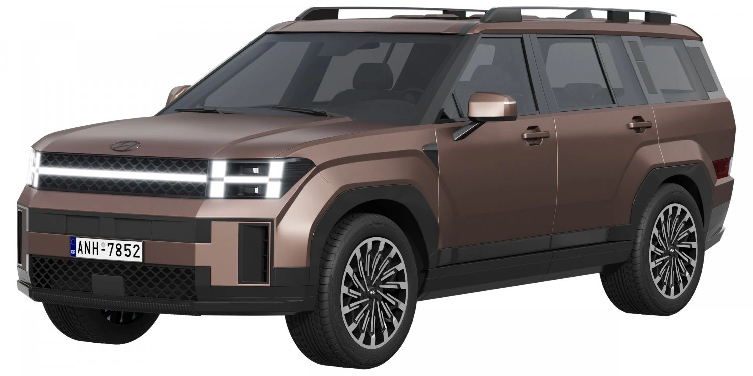 Hyundai Santa Fe 2024 3D Model .c4d .max .obj .3ds .fbx .stl .blend 