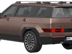 Hyundai Santa Fe 2024 3D Model
