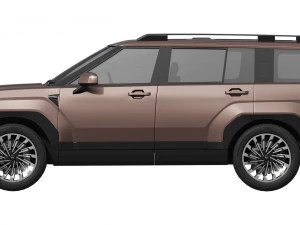 Hyundai Santa Fe 2024 3D Model