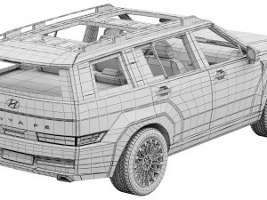 Hyundai Santa Fe 2024 3D Model