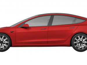 Tesla Model 3 2024 Modello 3D