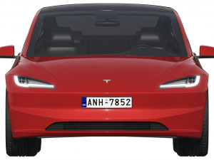 Tesla Model 3 2024 Modello 3D