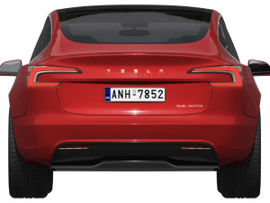 Tesla Model 3 2024 Modello 3D