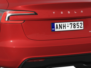 Tesla Model 3 2024 Modello 3D