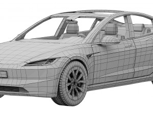 Tesla Model 3 2024 Modello 3D