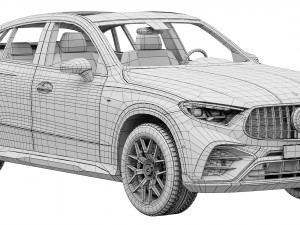 Mercedes-Benz GLC63 S AMG E Performance Coupe 2023 3Dモデル