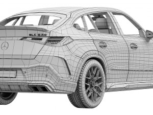 Mercedes-Benz GLC63 S AMG E Performance Coupe 2023 3Dモデル