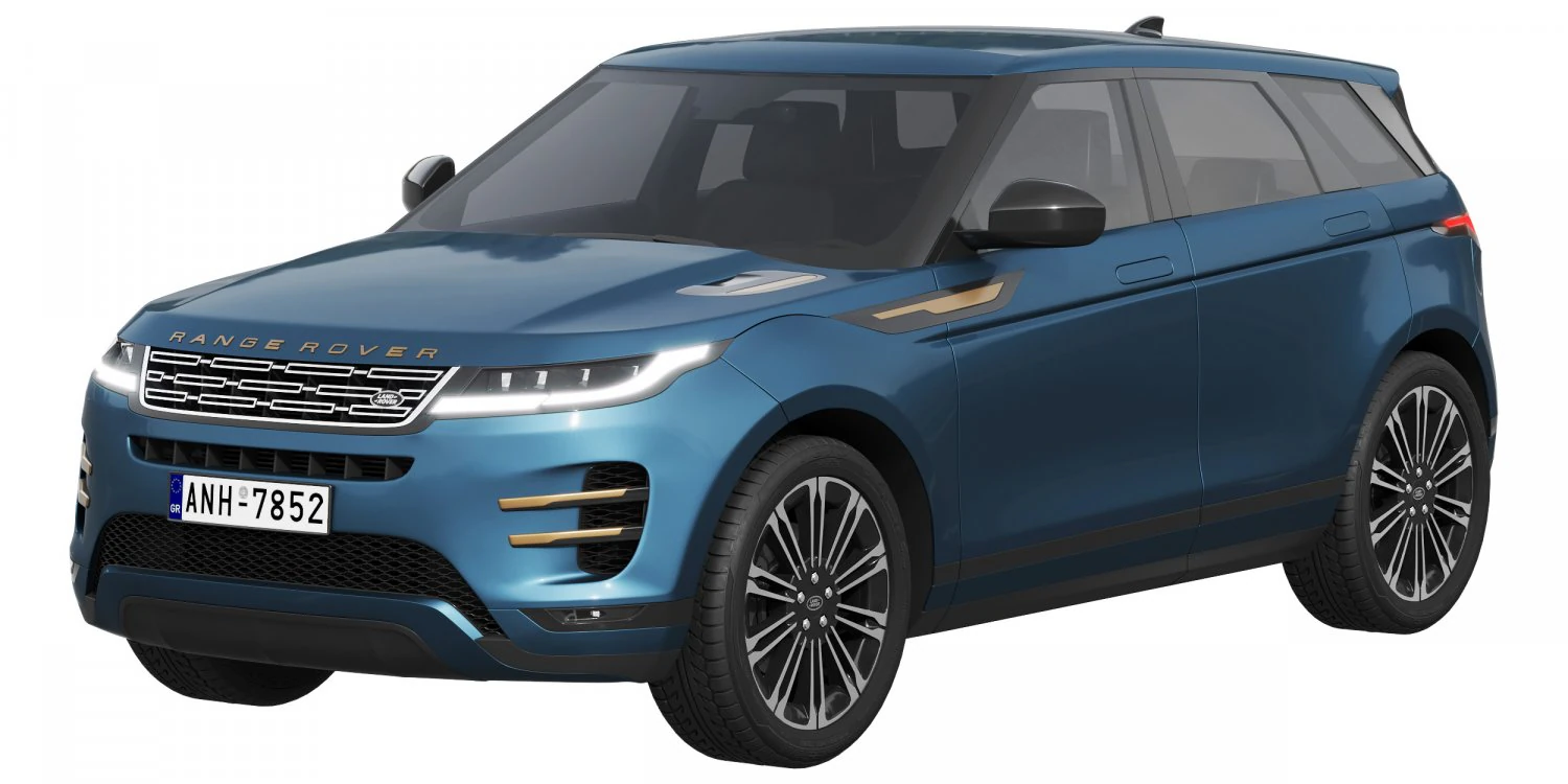Land Rover Range Rover Evoque 2024 3D Model .c4d .max .obj .3ds .fbx .stl .blend 